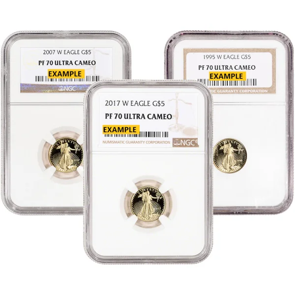 1/10 oz American Gold Eagle Ngc70 Proof