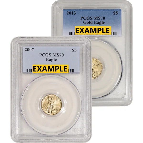 1/10 oz American Gold Eagle Pcgs70