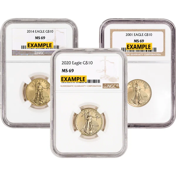 1/4 oz American Gold Eagle NGC Ms69