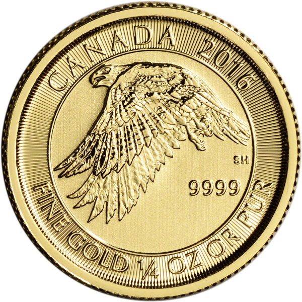 2016 1/4 oz Gold Snow Falcon
