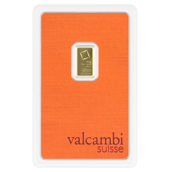 1/2 Gram Gold Bar Valcambi