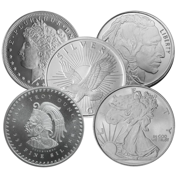 1/2 oz Silver Round Generic Brand