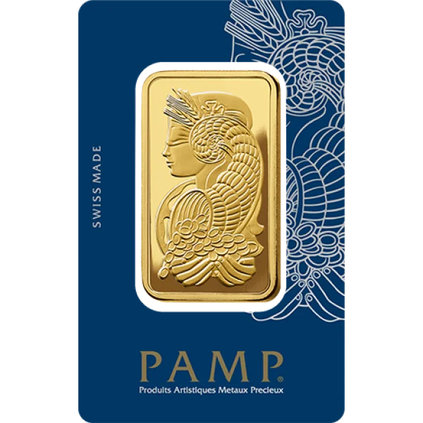 100 Gram Gold Bar PAMP Fortuna