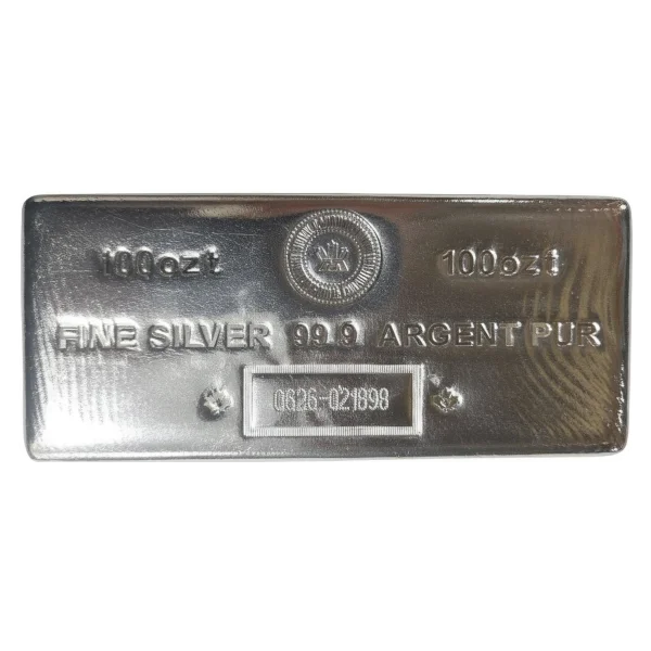 2026 100 oz Silver Bar Royal Canadian Mint