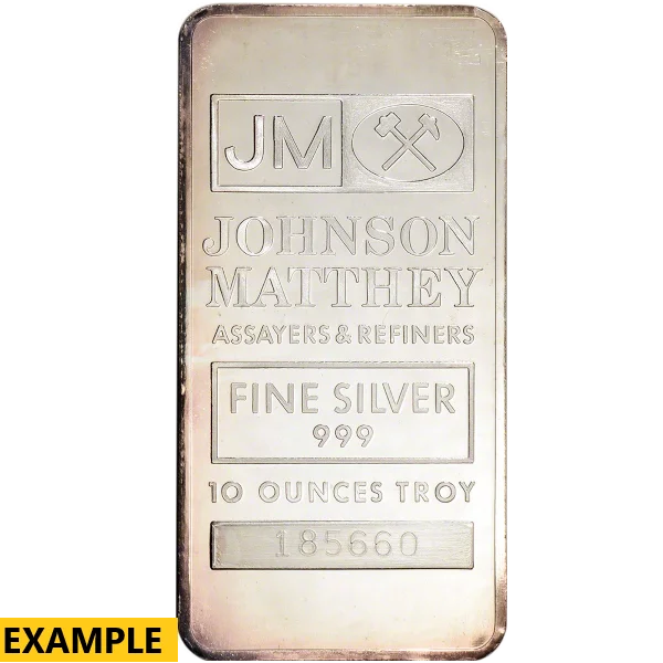10 oz Silver Bar Johnson Matthey