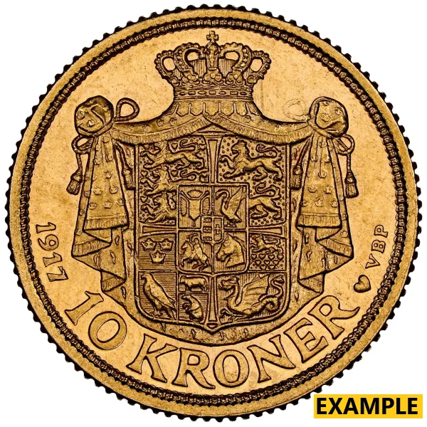Swedish 10 Kroner Gold