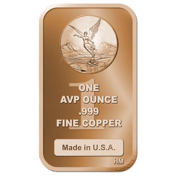 1 oz Copper Bar Libertad