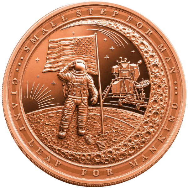 1 oz Copper Round Giant Leap