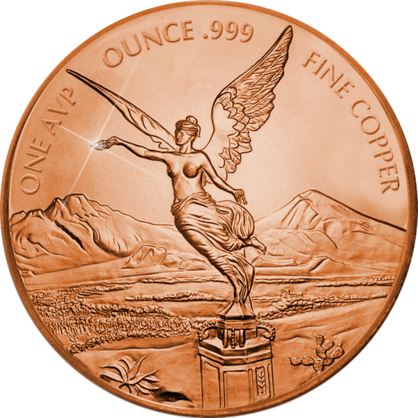 1 oz Copper Round Libertad