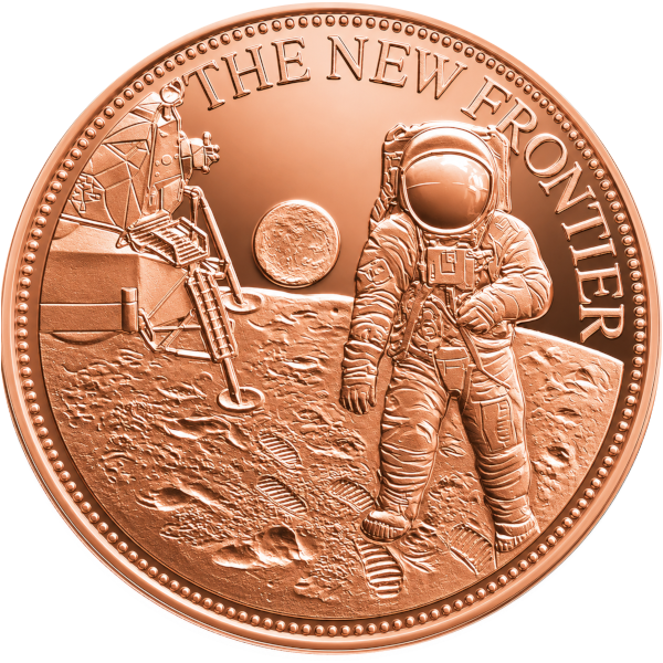 1 oz Copper Round New Frontier
