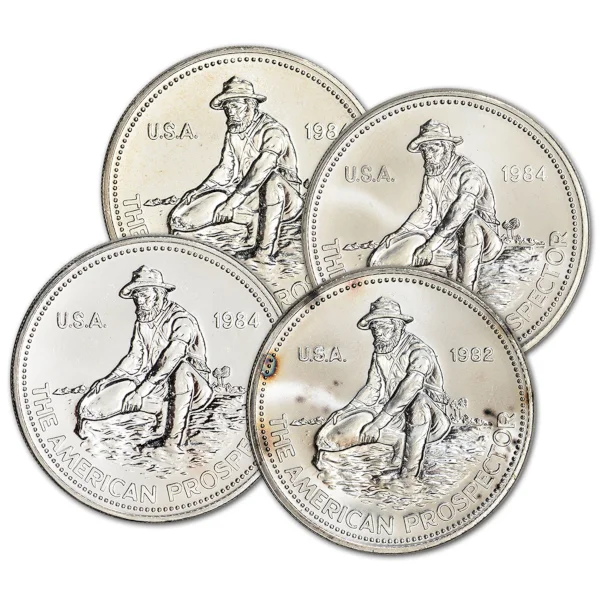 1 oz Silver Engelhard Prospector Round