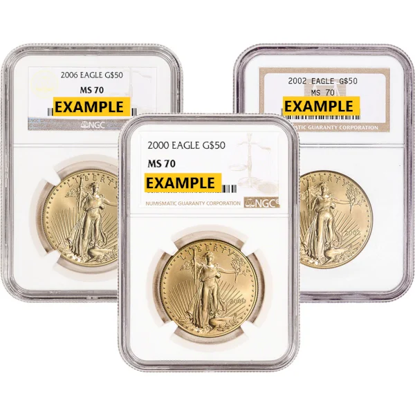 1 oz American Gold Eagle Ngc70