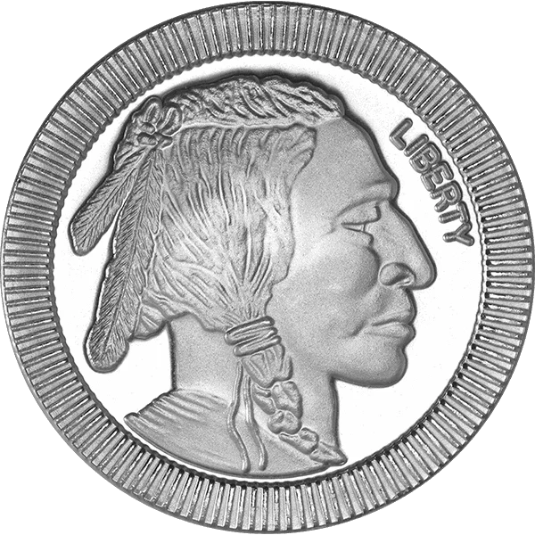 1 oz Silver Round Buffalo Stackable
