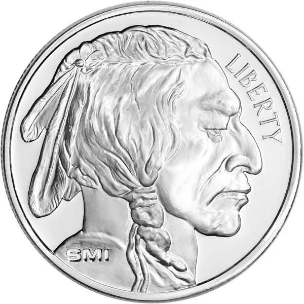 1 oz Silver Round Buffalo Sunshine Mint