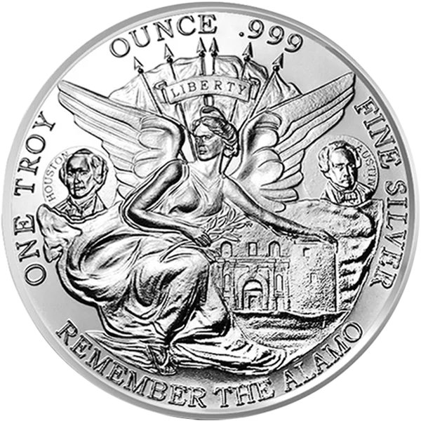 1 oz Silver Round Texas