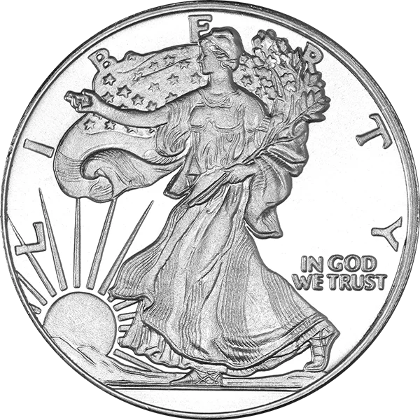 1 oz Silver Round Walking Liberty