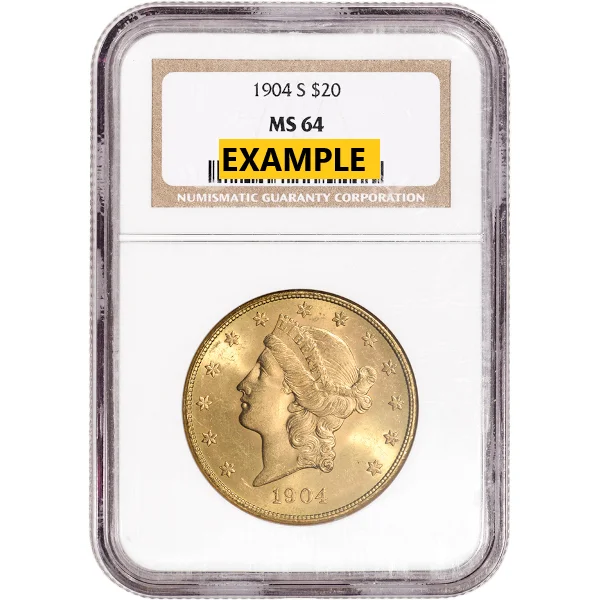 1904 $20 U.S. Gold Liberty Ngc64 S