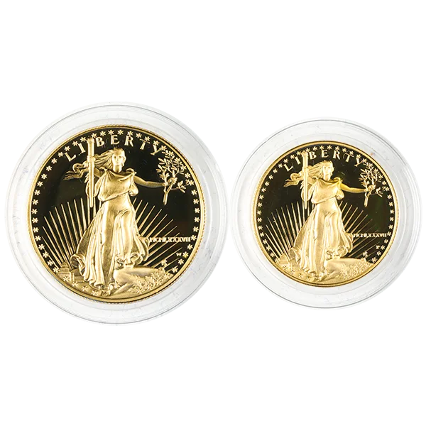 2 Piece American Gold Eagle Set Proof (capsule Only)