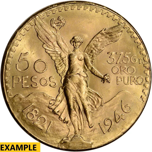 1946 Mexico 50 Peso Gold Coin