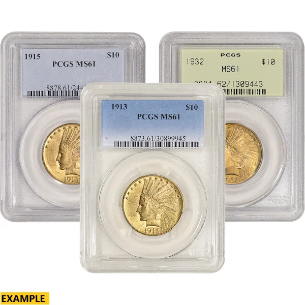 $10 U.S. Gold Indian Pcgs61