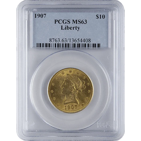 $10 U.S. Gold Liberty Pcgs63