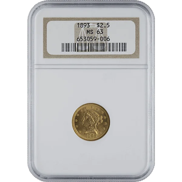 $2.5 U.S. Gold Liberty Ngc63