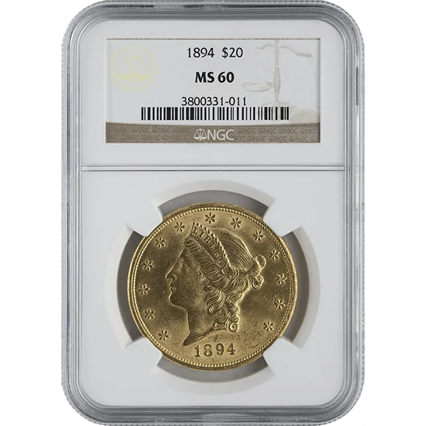 $20 U.S. Gold Liberty Ngc60