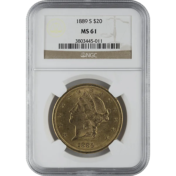 $20 U.S. Gold Liberty Ngc61