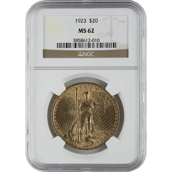 $20 U.S. Gold Saint Ngc62
