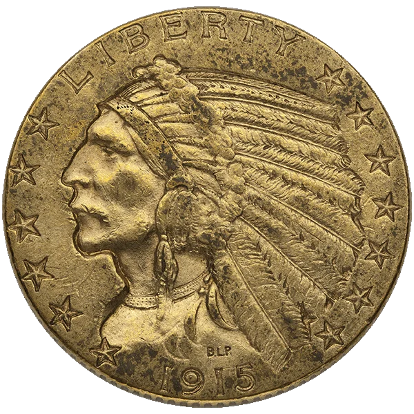 $5 U.S. Gold Indian Au