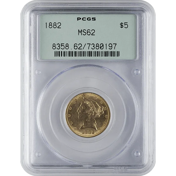 $5 U.S. Gold Liberty Pcgs62