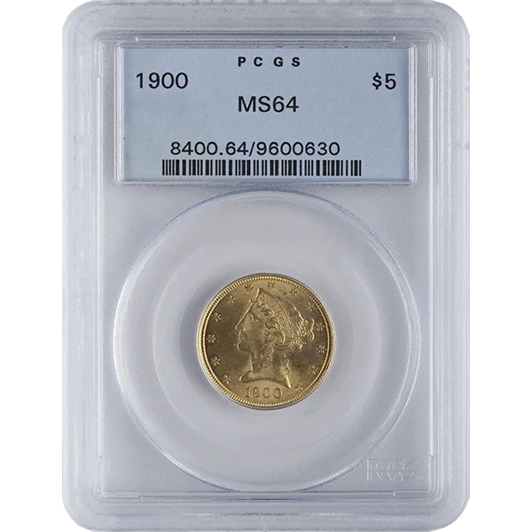 $5 U.S. Gold Liberty Pcgs64